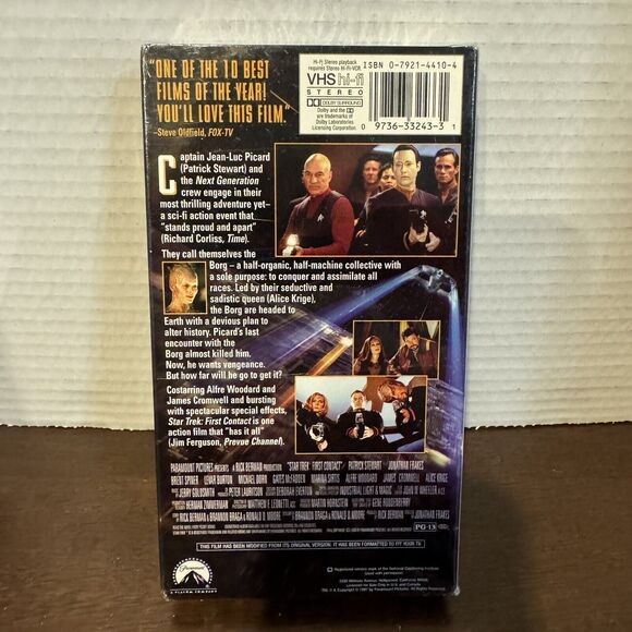 Star Trek First Contact VHS Tape (1997) Paramount Résistance Is Futile Sealed - Picture 2 of 6